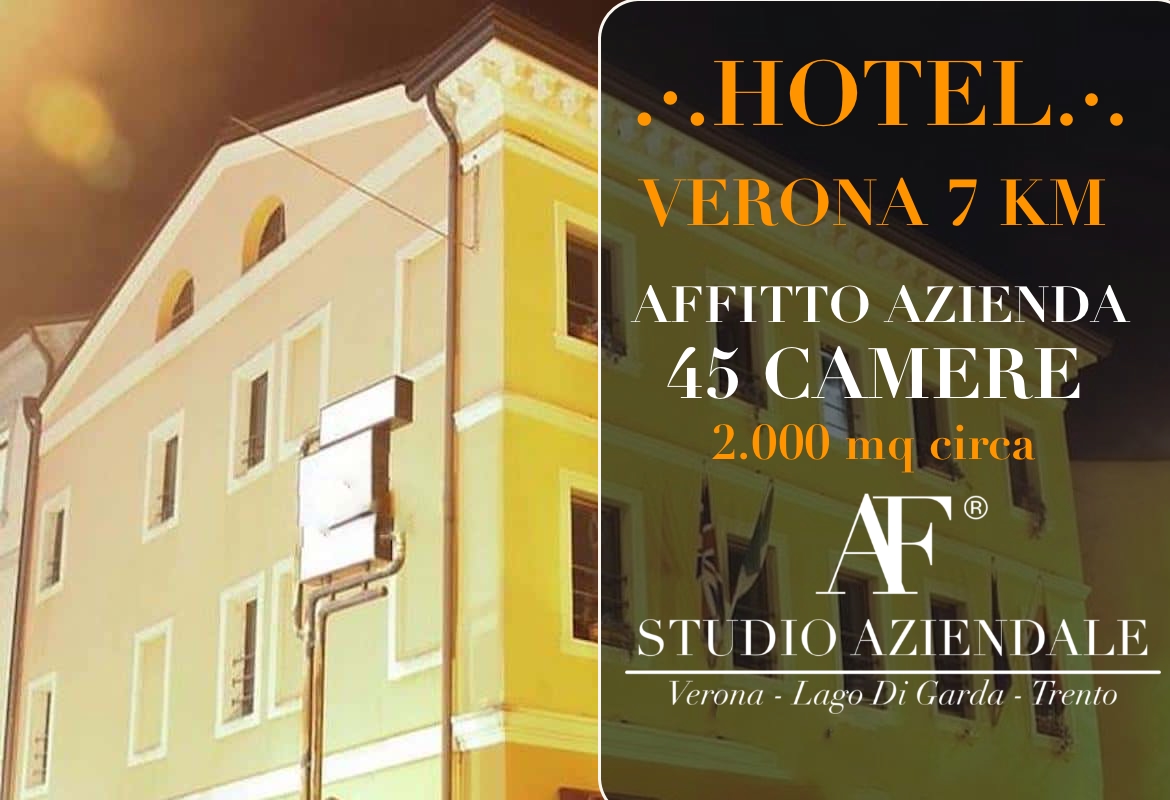 .·. HOTEL 3S IN AFFITTO D’AZIENDA 47 STANZE PERIFERIA VERONA .·.